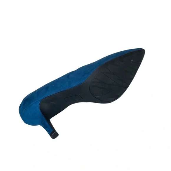 ANNE KLEIN | iflex 1551 Combat Blue Suede Pump Heel Size 9M (NWOB) - Picture 4 of 7